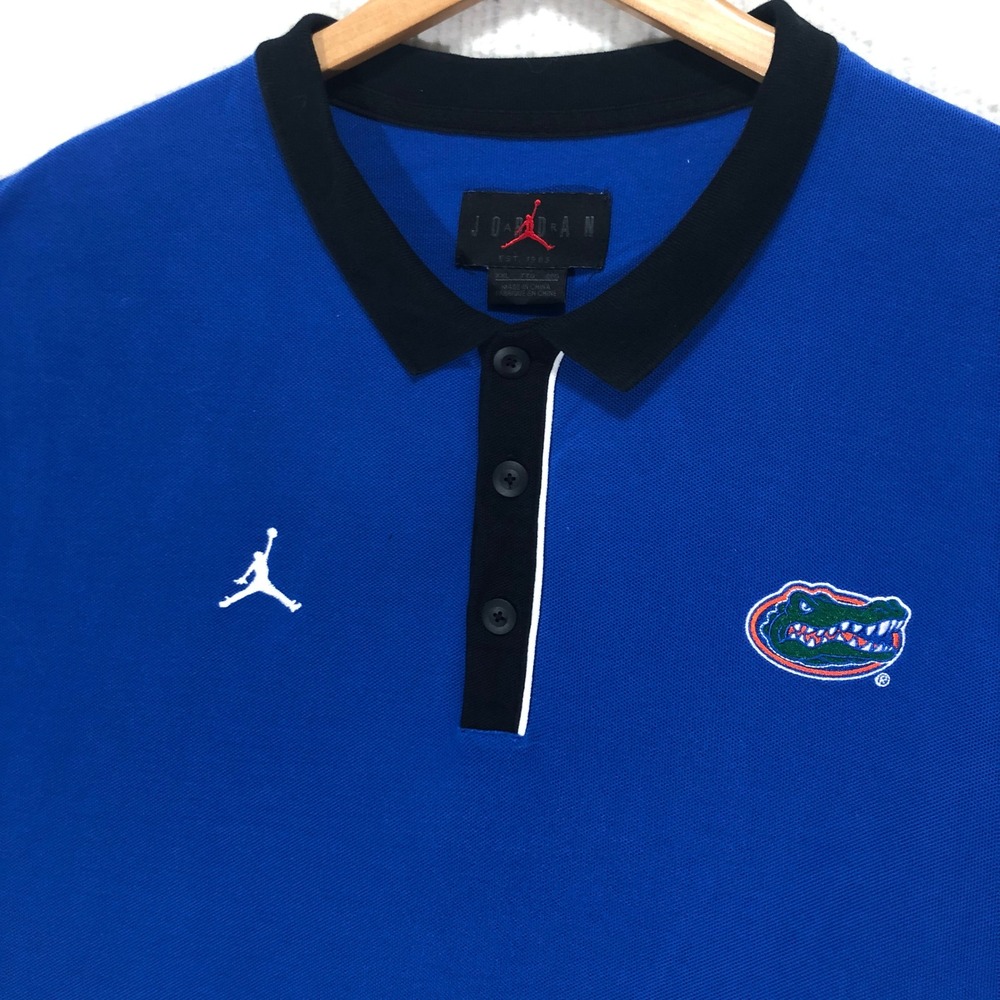 Jordan Florida Gators Royal Blue Polo Shirt Men's XL Embroidered‎ Gameday
